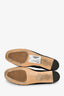 Le Monde Béryl Black Leather-Trimmed Mesh 'Luna' Ballet Flats Size 38