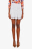 Sandro White Cotton Mini Skirt Size 1