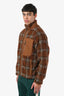 Burberry Brown Fleece Check Jacket Size M Mens