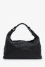 Bottega Veneta Black Intrecciato Woven Leather Hobo Bag