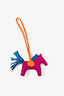 Hermès Purple/Orange/Teal Leather Rodeo PM Charm