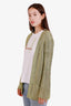 Gucci Green Beaded Open Cardigan Size S