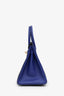 Hermès 2018 Special Order Black/Blue Epsom Leather Birkin 30