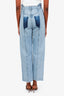 Agolde Blue Denim Asymmetrical High-Waisted Jeans Size 24