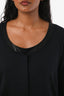 Hermès Black Cashmere Button Down Cardigan Size 40