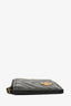 Gucci Black Chevron Quilted Leather GG Key Chain Wallet