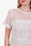 Elliatt White Mesh Mini Dress Size L