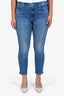 MOTHER Light Blue Denim Mid Rise Dazzle Crop Jeans Size 32