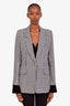 Smythe Black/White Wool Single Breasted Blazer Size 6