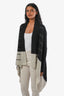 Rick Owens Black/Cream Mohair Blend Cardigan Size S Mens