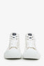 Versace White Canvas Platform Sneakers Size 37