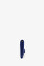 Salvatore Ferragamo Navy Leather Vera Bow Bi-fold Long Wallet