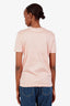 Loro Piana Pink Cotton Logo T-Shirt Size 46