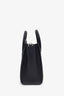 Celine Black Leather Nano Luggage Bag with Strap