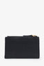 Valentino Black Leather Logo Signature Wallet