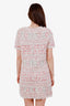 Pre-loved Chanel™ Pink/Multicolour Tweed Short Sleeve Mini Dress Size 40