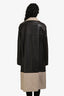 Balenciaga 2018 Runway Brown/Beige Fake Layering Belted Trench Coat Size 46