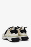 Pre-Loved Chanel™ White/Yellow Interlocking CC Logo Leather Sneakers Size 40.5