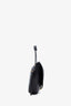 Celine Black Leather Triomphe Halfmoon Shoulder Bag