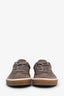 Loro Piana Taupe Leather and Suede Sneakers Size 41 Mens