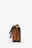 Marni Grey/Green Leather Mini Trunk Crossbody Bag