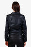 All Saints Black Leather Biker Jacket Size 6