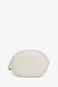 Gucci White Leather Chevron Quilted Mini Marmont Bucket Bag