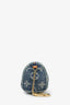 Louis Vuitton Blue Monogram Denim Mini Speedy Bag Charm