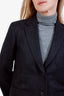 Thom Browne Grey Wool Single Breasted Blazer Size 36