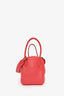 Hermès 2010 Red Clemence Leather Lindy 26 Palladium Hardware