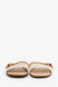 Louis Vuitton Rose Peach Damierlicious Neo Revival Flat Mule Sandals Size 37
