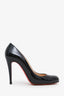 Christian Louboutin Black Patent Leather 'Ron Ron 100' Heels Size 39