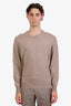 Brunello Cucinelli Beige Cashmere Knit Sweater Size 50 Mens