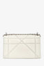 Christian Dior 2015 White Leather Diorama Shoulder Bag