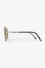 Tom Ford Gold Tone Frame Aviator Sunglasses