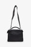 Fendi Black Leather Mini Selleria Peekaboo Fit Bag With Strap