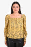 Frame Python Off The Shoulder 'Billow' Top Size M