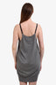 Erika Cavallini Semi Couture Grey Wool Cashmere Sweater Tank Dress Size L