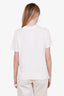 Gucci Cream Cotton Tennis Logo Embroidered Oversized T-Shirt Size M