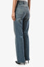 Reformation Blue Denim Front Pocket High Rise Wide Leg 'Alyssa' Jean Size 25