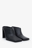 Alaïa Black Leather Square Toe Mules Size 10
