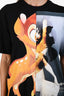 Givenchy Black Bambi Graphic Printed Short Sleeve T-Shirt Size XS