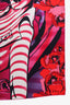 Christian Dior Pink/Multicolour Silk Printed Scarf