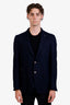 Tombolini Navy Virgin Wool Single Breasted Jacket Size 52