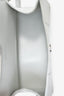 Balenciaga White Croc Embossed XS Hourglass Top Handle with Strap