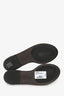Brunello Cucinelli Black Leather Monili-Trim Ankle Wrap Strap Sandal Size 38