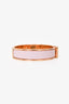 Hermès Pink/Gold Clic H Bracelet