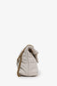 Saint Laurent White Lambskin Toy Puffer Loulou Shoulder Bag