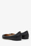 Valentino Black Leather Pointed Toe Flats Size 37.5
