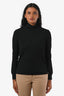 Max Mara Black Knit Long Sleeve Turtleneck Size Small